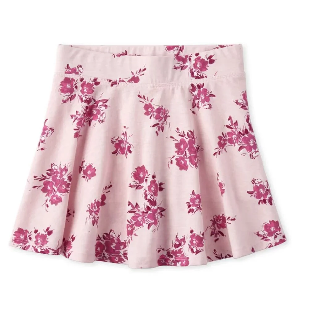 NEW The Children's Place 2 Piece set outfit Unicorn Tank Top Floral Skort Skirt - Picture 4 of 6